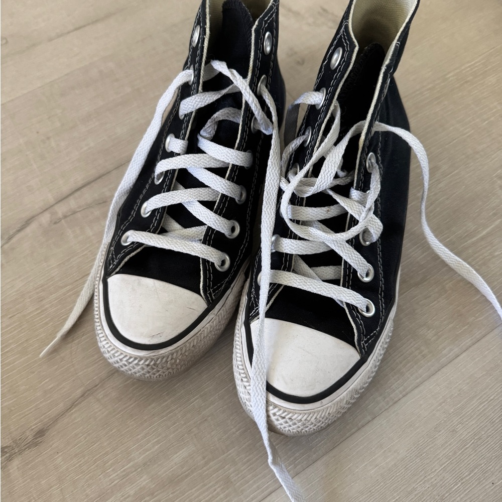 Converse Black and White High-Tops